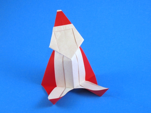 Origami Santa Claus - Jolly Santa by Marcia Joy Miller folded by Gilad Aharoni