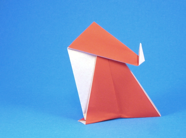 Origami Santa Claus by Noriko Nagata folded by Gilad Aharoni