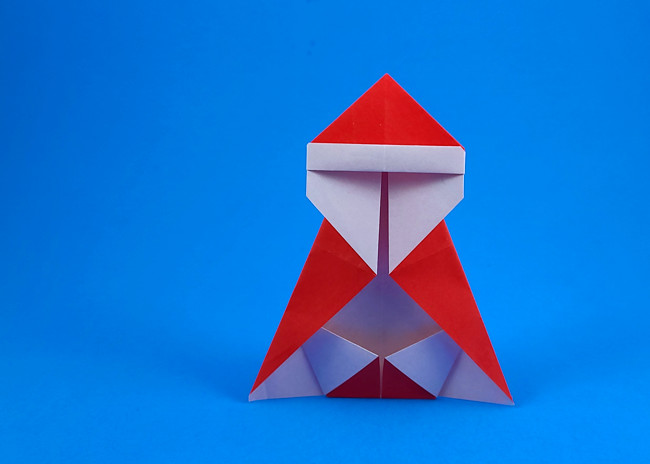 Origami Santa Claus by Mimi Nohara folded by Gilad Aharoni