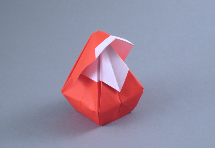 Origami Santa claus by Ted Norminton folded by Gilad Aharoni