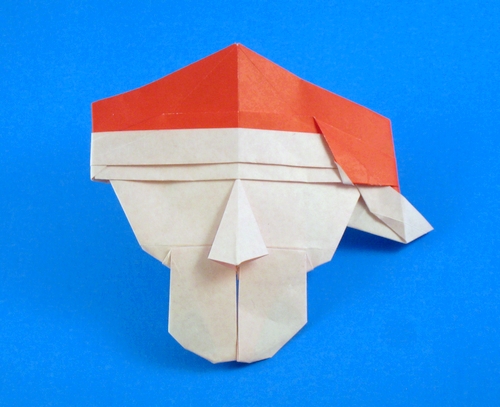 Origami Santa by David Petty folded by Gilad Aharoni