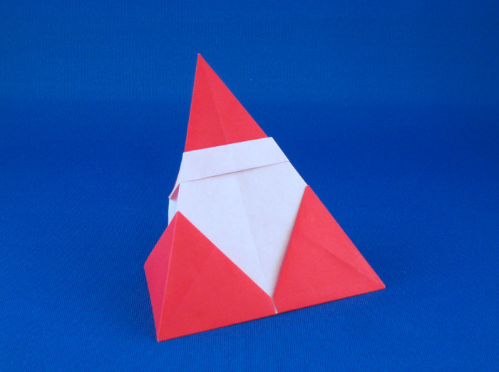 Origami Santa Claus by Nick Robinson folded by Gilad Aharoni