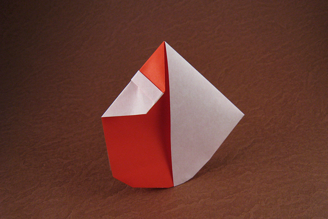 Origami Santa - rocking by David Petty folded by Gilad Aharoni