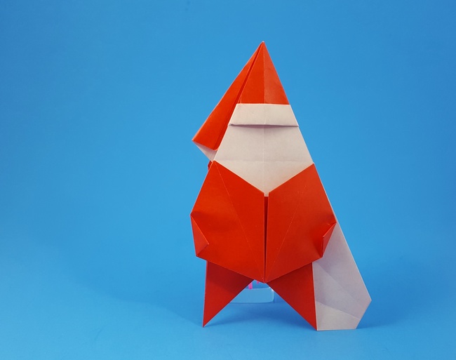 Origami Santa Claus by Sakurai Ryosuke folded by Gilad Aharoni