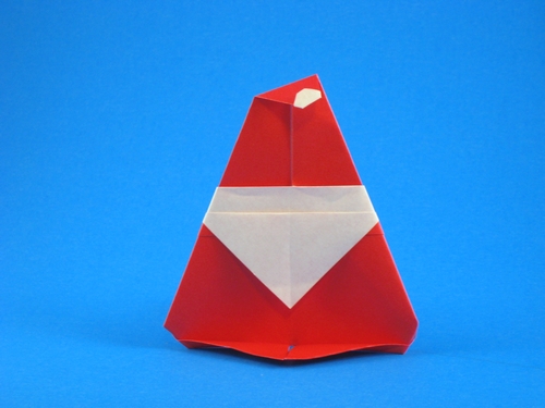 Origami Santa Claus by Federico Scalambra folded by Gilad Aharoni