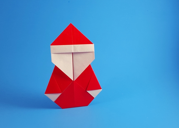 Origami Santa Claus by Rob Snyder folded by Gilad Aharoni