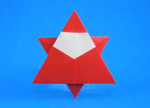 Origami Santa Claus by Someya Junichiro folded by Gilad Aharoni