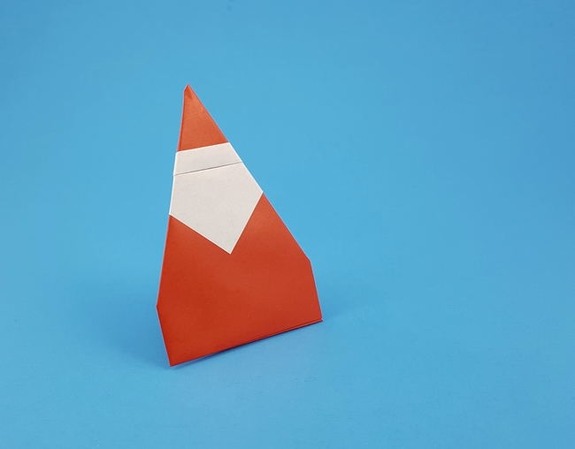 Origami Santa - standing by Francesco Mancini folded by Gilad Aharoni