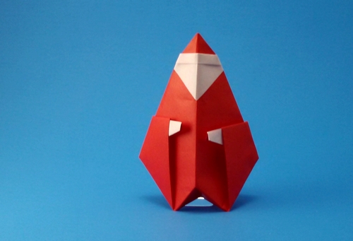 Origami Santa Claus by Joel Stern folded by Gilad Aharoni