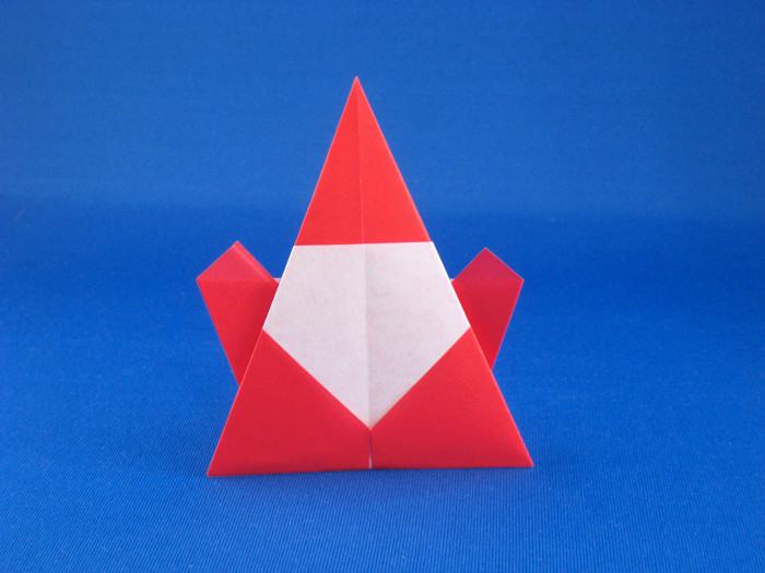 Origami Santa Claus by Nakajima Susumu folded by Gilad Aharoni