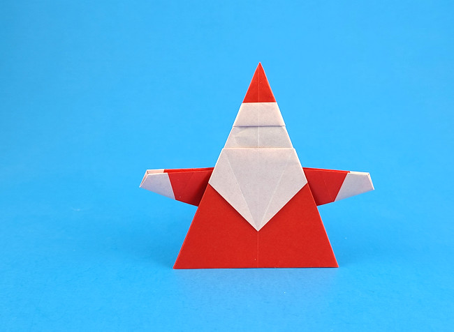 Origami Santa Claus by Peter Buchan-Symons folded by Gilad Aharoni