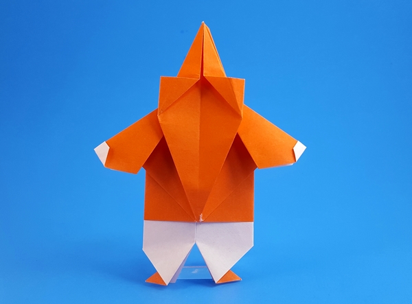 Origami Santa Claus by Florence Temko folded by Gilad Aharoni