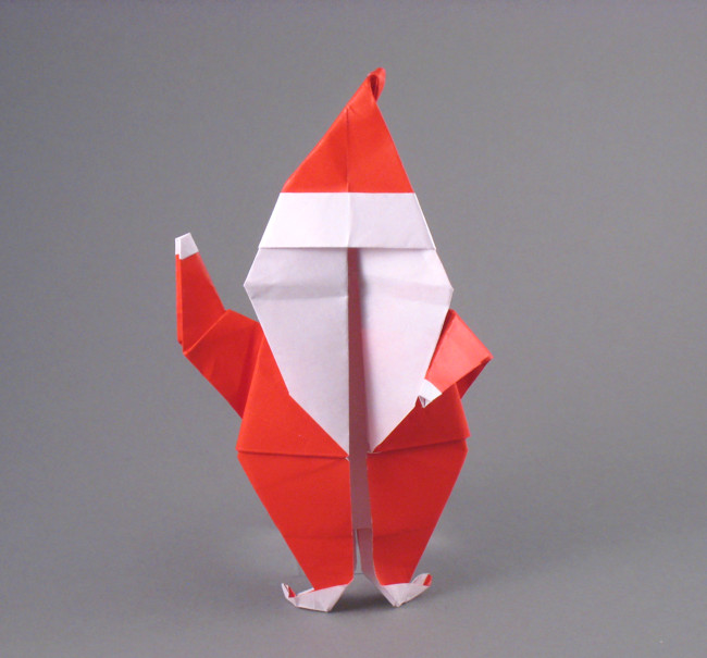 Origami Santa Claus by Teiichiro Terui folded by Gilad Aharoni
