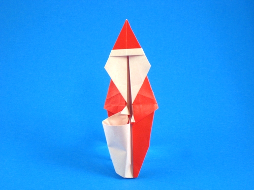 Origami Santa Claus by Quentin Trollip folded by Gilad Aharoni