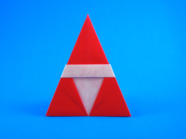 Origami Santa Claus by Eiji Tsuchito folded by Gilad Aharoni