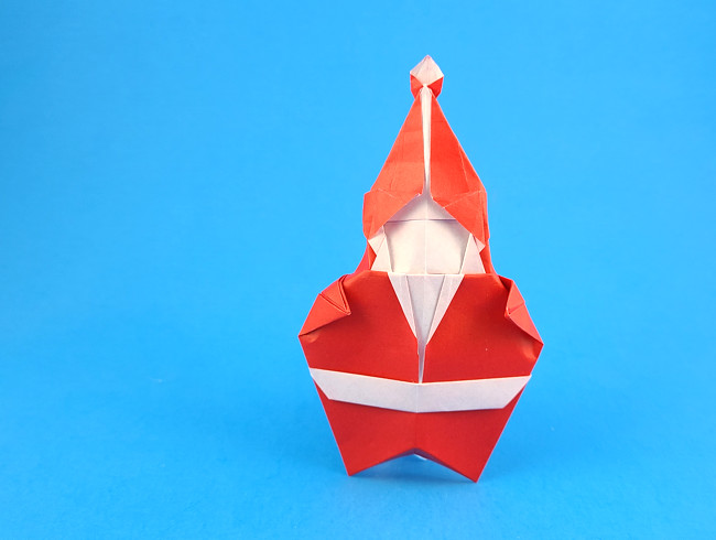 Origami Santa Claus by Pham Hoang Tuan folded by Gilad Aharoni