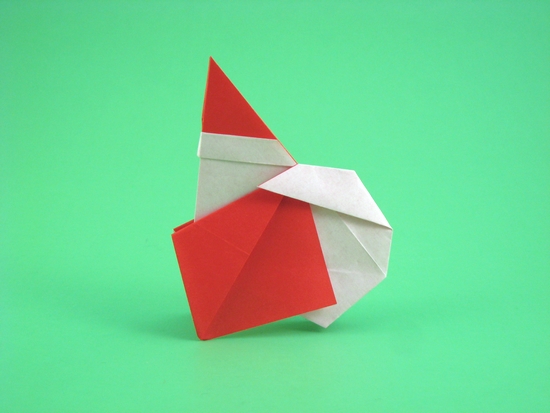 Origami Santa Claus by Yamada Katsuhisa folded by Gilad Aharoni