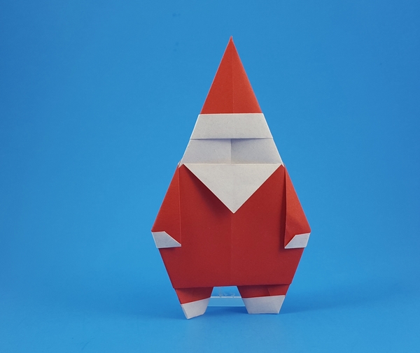 Origami Santa Claus by Makoto Yamaguchi folded by Gilad Aharoni
