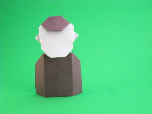 Origami Schoolboy by David Petty folded by Gilad Aharoni