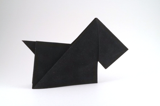 Origami Scottie by Robert Neale folded by Gilad Aharoni