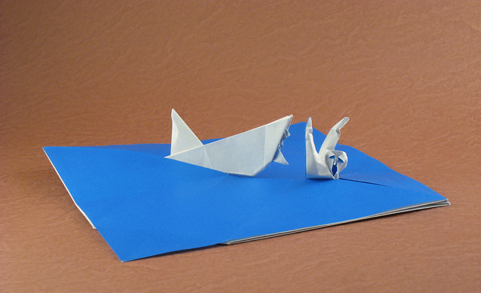 Origami Shark attack 2 by Fernando Gilgado Gomez folded by Gilad Aharoni