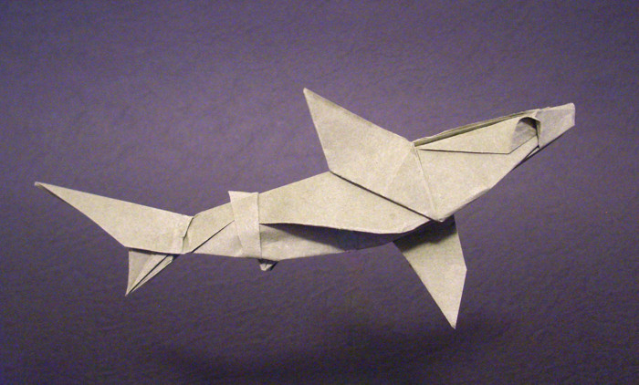 Origami Shark by Ronald Koh folded by Gilad Aharoni