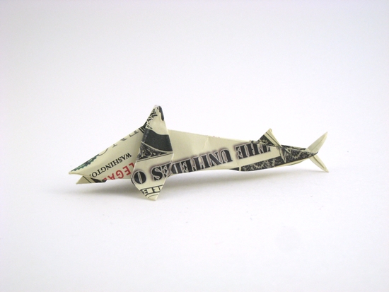 Origami Shark by Won Park folded by Gilad Aharoni