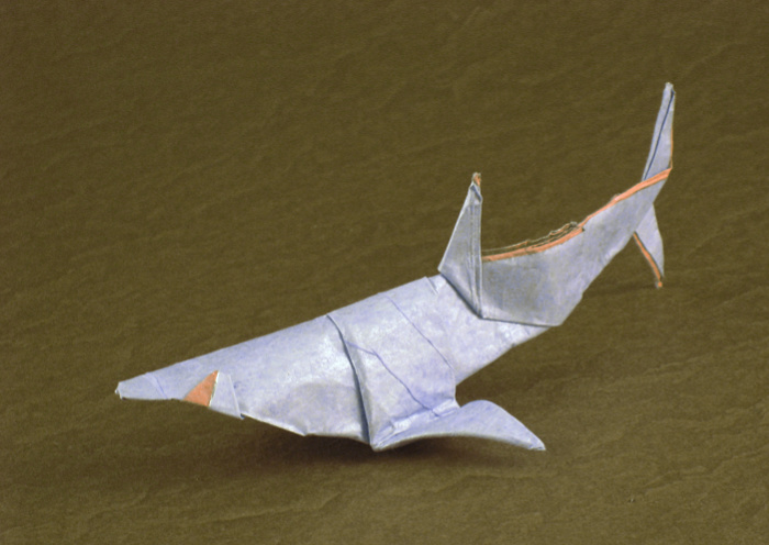 Origami Shark by Nicolas Terry folded by Gilad Aharoni