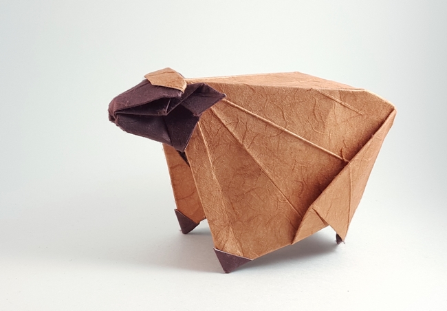 Origami Sheep by Gen Hagiwara folded by Gilad Aharoni