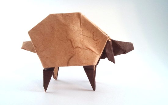 Origami Sheep by Eran Leiserowitz folded by Gilad Aharoni