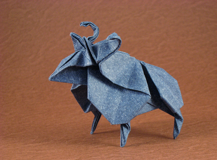 Origami Sheep by Jun Maekawa folded by Gilad Aharoni