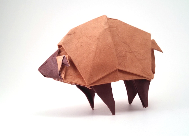 Origami Sheep by Atsunori Muraki folded by Gilad Aharoni