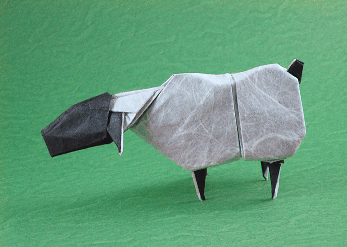 Origami Sheep by Quentin Trollip folded by Gilad Aharoni