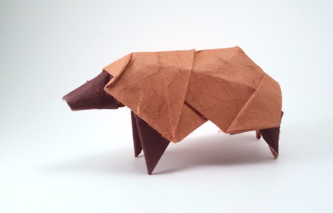 Origami Sheep by Watanabe Dai folded by Gilad Aharoni