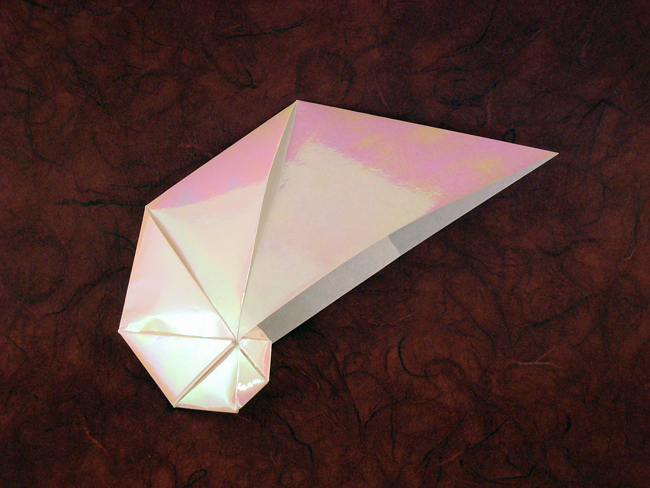 Origami Spiral shell by Jun Maekawa folded by Gilad Aharoni