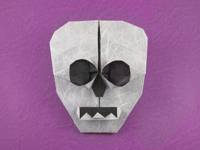 Origami Skull by Anita F. Barbour folded by Gilad Aharoni