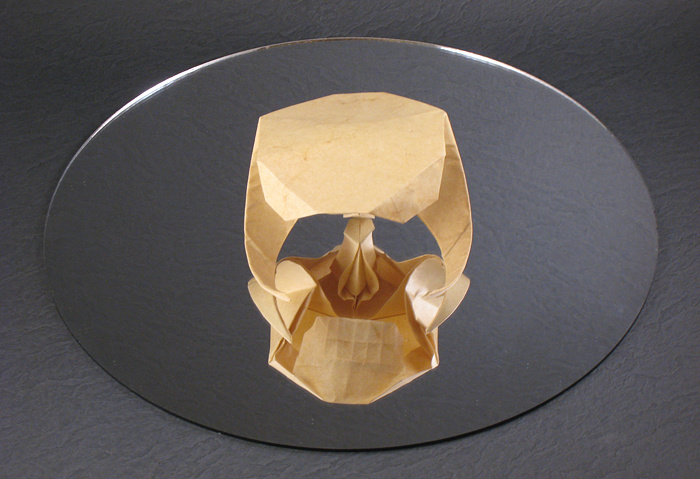 Origami Skull by Herman van Goubergen folded by Gilad Aharoni