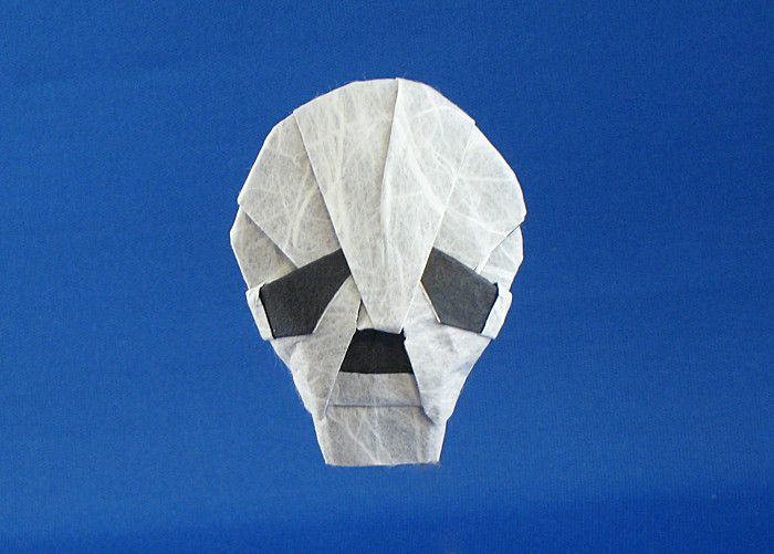 Origami Skull by Anna Kastlunger folded by Gilad Aharoni