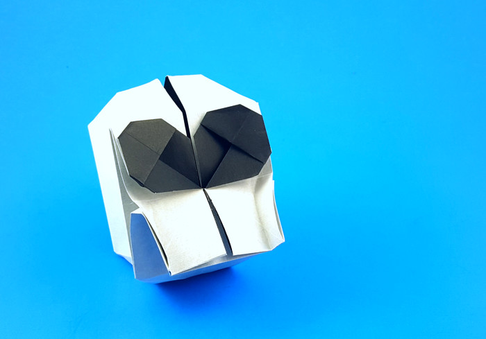 Origami Skull 2 by Hojyo Takashi folded by Gilad Aharoni