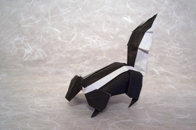 Origami Skunk by Steven Casey folded by Gilad Aharoni