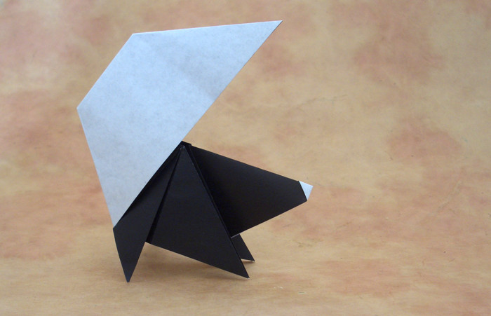 Origami Skunk by Nick Robinson folded by Gilad Aharoni