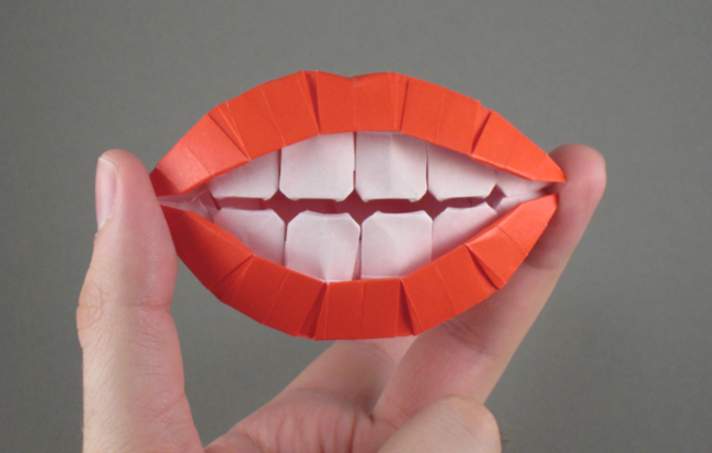 Origami Smile! by Masaya Horiguchi folded by Gilad Aharoni