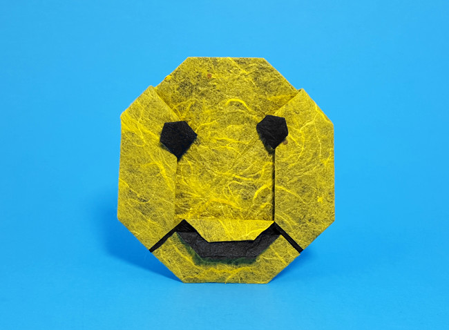 Origami Smiley face by Marc Kirschenbaum folded by Gilad Aharoni