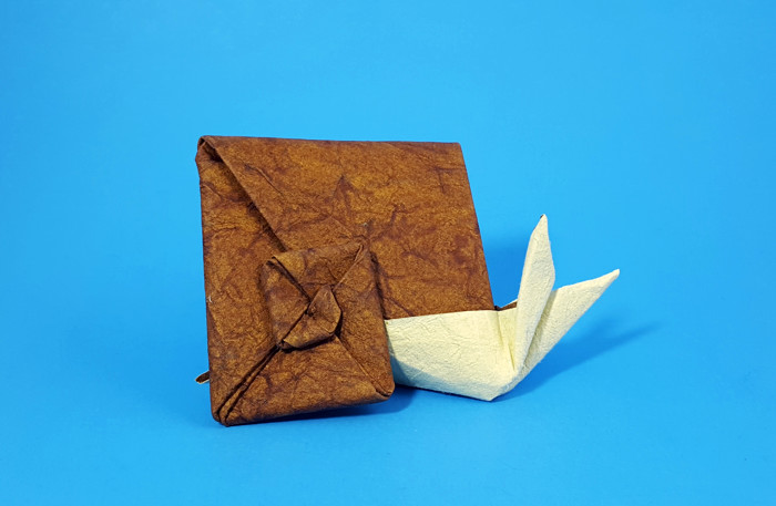 Origami 15 degrees Snail by Gen Hagiwara folded by Gilad Aharoni