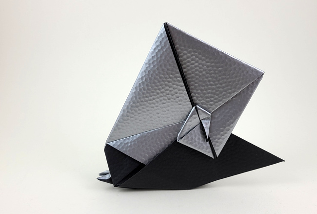 Origami Snail by Marc Kirschenbaum folded by Gilad Aharoni