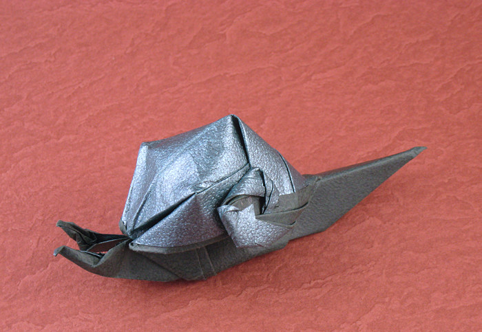 Origami Snail by Seo Won Seon (Redpaper) folded by Gilad Aharoni