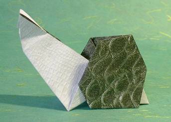 Origami Snail by Yamada Katsuhisa folded by Gilad Aharoni