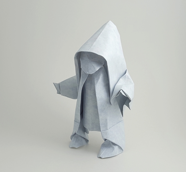 Origami Snow Child by Akira Yoshizawa folded by Gilad Aharoni