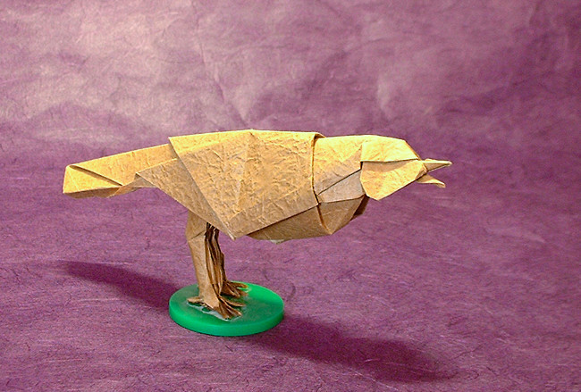 Origami Songbird 1 by Robert J. Lang folded by Gilad Aharoni