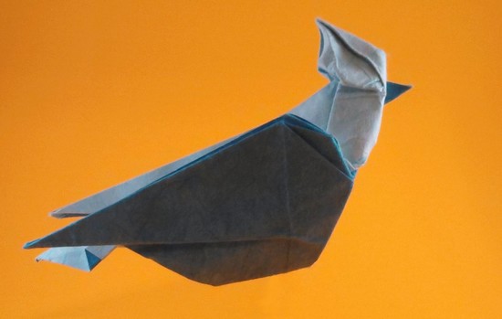 Origami Song bird by Nguyen Hung Cuong folded by Gilad Aharoni
